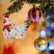 thumbnail image 4 of Bufanda navideña Decoración navideña de pollo de madera Colgante navideño de dibujos animados Adornos navideños Colgantes para el árbol de Navidad Colgantes para niños, 4 of 4