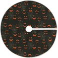 thumbnail image 1 of FMSHPON Halloween Cobweb Pattern Xmas Christmas Tree Skirt Stand Mat for Holiday Party Decoration Indoor Outdoor 48 inches, 1 of 6