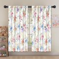 thumbnail image 5 of Blackout Kids Curtains,Pioneer Flower Floral Print Pattern Childrens Insulated Curtains Set Of 2,Bedroom Essentials,Toddler Room Decor 52"x63", 5 of 5