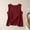 Wine, variant on Plus Size Tank Tops for Women V Neck Cotton Linen Loose Sleeveless Casual Tops Summer Tops