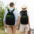thumbnail image 4 of Disketp Night Rainbow Sparkles print Canvas Backpack Lightweight Travel Daypack Student Rucksack Laptop Backpack-, 4 of 5