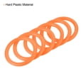 thumbnail image 4 of Unique Bargains 4cm 6mm 8.5cm Plastic Carnival Ringtoss Rings Game Hoop, Orange 24 Pack, 4 of 5