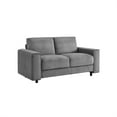 thumbnail image 5 of Modern Contemporary Upholstered Corduroy Plush Tufted Loveseat, Grey, 5 of 9