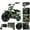 Green, variant on FRP GMB100 Mini Dirt Bike, 99CC 4-Stroke Gas Mini Bike, 3HP Off-Road Mini Bikes for Kids/Adult, Trail Bike Up to 24Mph, Weight Support Up to 185 LBS (BLACK)