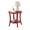 Red, variant on Oval Shelf End Table, Orange