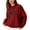 Red, variant on Fiaer Merry Christmas Womens Sweater Oversized Trendy Warm Knitted Pullover Long Sleeve Loose Fit Crew Neck Casual Xmas Tops White XL
