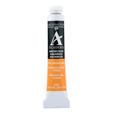 UPC: 0014173350534 | Grumbacher Academy Watercolor  7.5ml Tube  Cadmium Orange