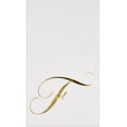 thumbnail image 4 of Gift Boutique Monogram Guest Napkins Letter F Gold Foil Disposable Paper 3-Ply 100 Count 15 x 12.75 Inch White Dinner Party Bathroom Wedding Decor, 4 of 7