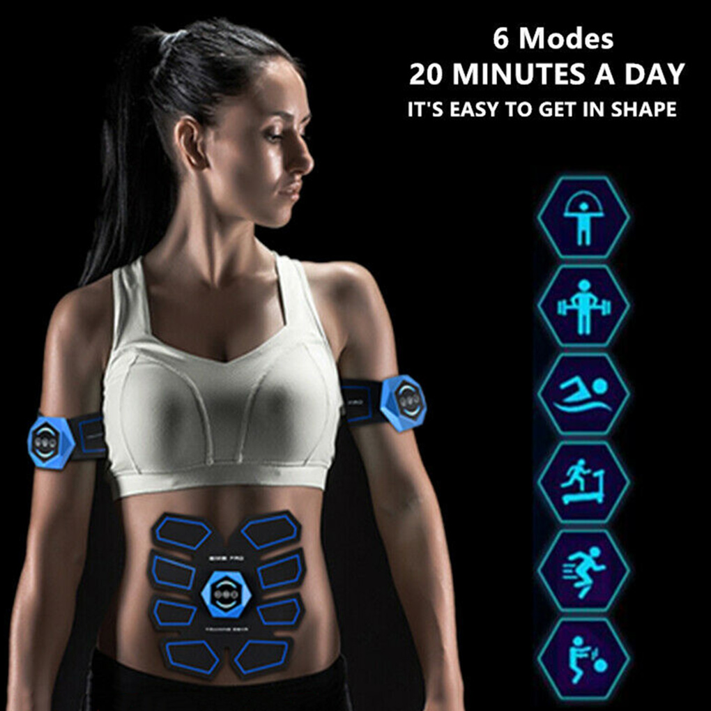 Men Women Abdominal Muscle Electric Stimulator Fitness Training Lazy Fitness