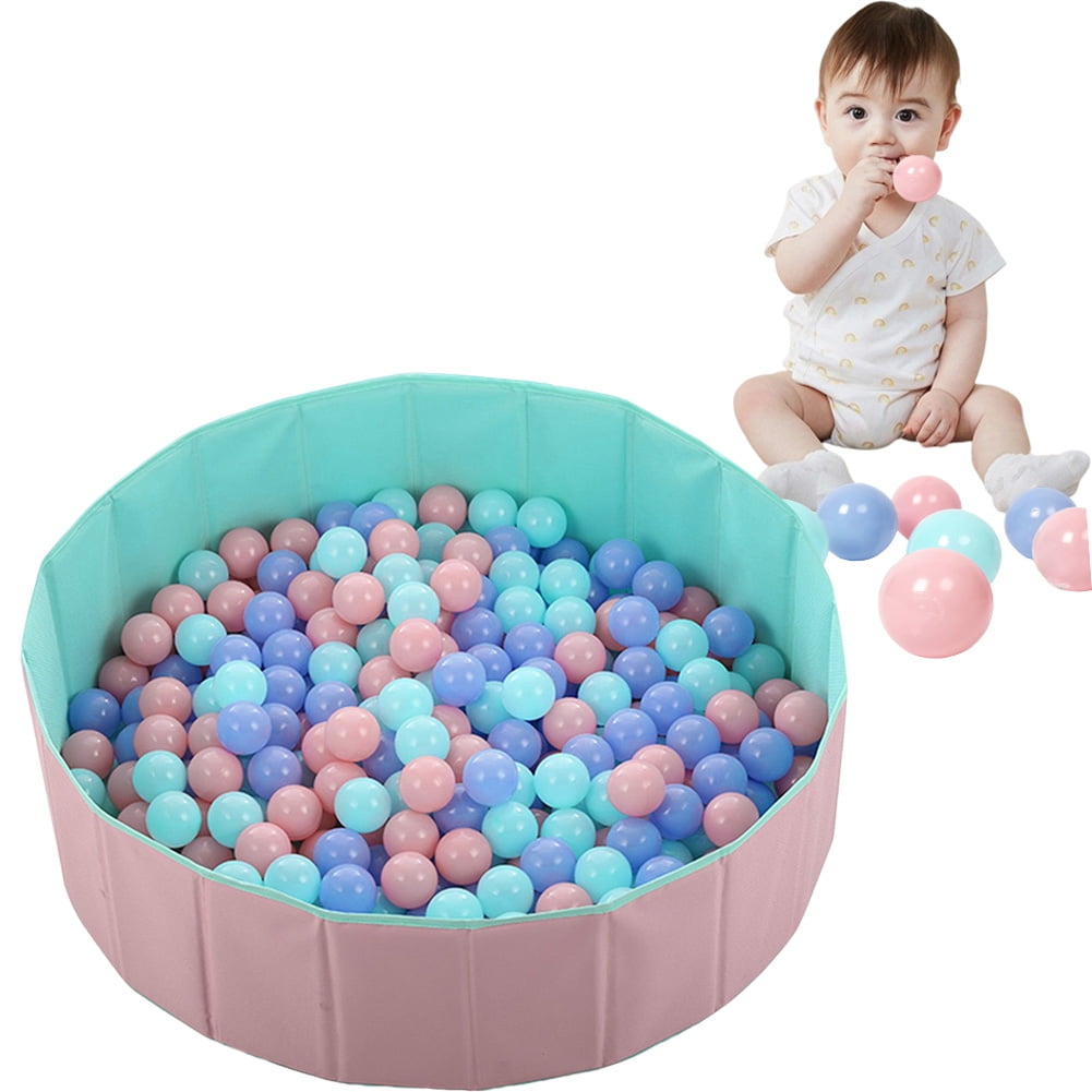UDIYO 100Pcs Mini Pit Balls for Kids, Mixed Colors Ocean Balls, Baby