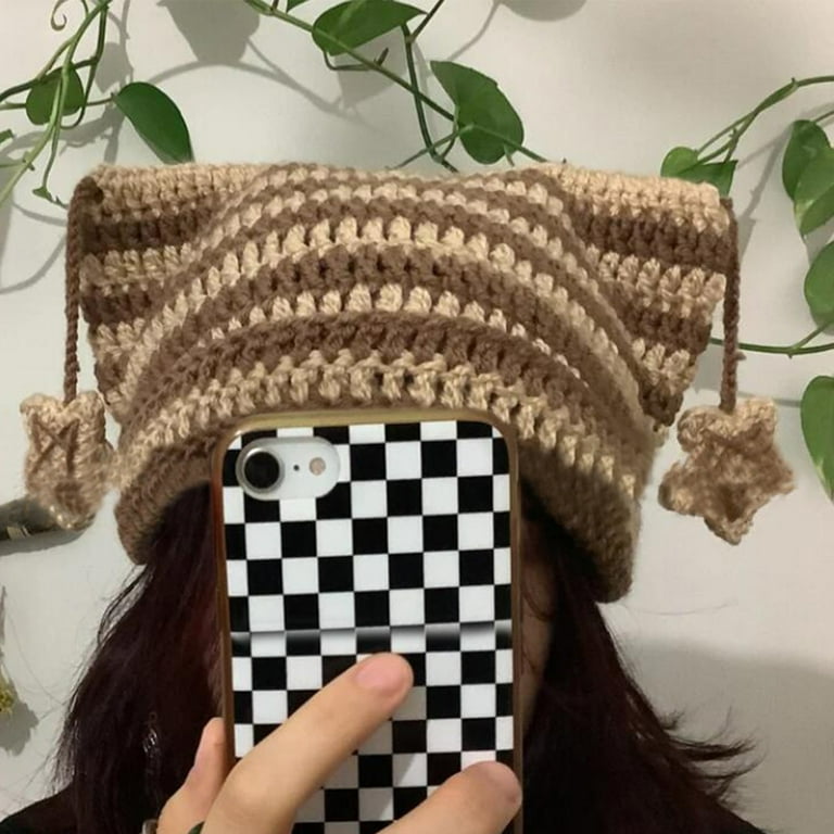最終値下げandwang Fluffy cat knit hat FALL / WINTER 2024 “async” Collection POODLE FUR BIG BEANIE