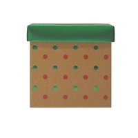 Soft Square Gift Box, Dots