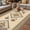 Yellow, variant on Beige Khaki Boho Outdoor Rug for Patio/Deck/Porch, Non-Slip Large Area Rug 3 x 5 Ft, Vintage Ethnic Tribe Abstract Art Retro Indoor Outdoor Rugs Washable Area Rugs, Camping Rug Carpet Runner