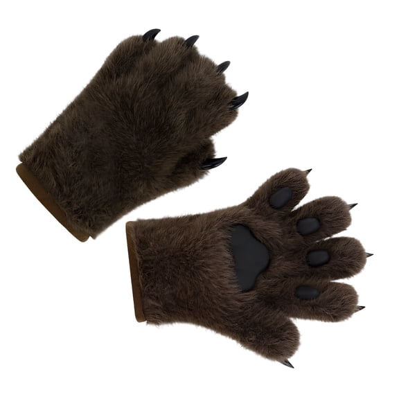 TELOLY Breathable Paw Gloves Plush Fursuit Design 29X25Cm Unisex for Roleplay and Parties