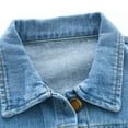 thumbnail image 3 of SonxaHe Boy's Denim Jackets Long Sleeve Stylish Spring Fall Outerwear Lightweight Comfy Jackets Blue,Sized 18-24 M, 3 of 8