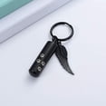 thumbnail image 3 of Urn Keychain for Pet Ashes Paw Print /Cylinder Cremation Jewelry for Human Ashes Dog Cat Cremation Keepsake Memorial Urn Keychain, 3 of 6