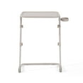 thumbnail image 4 of Pemberly Row Adjustable Folding TV Dining Tray Table with Cup Holder Beige, 4 of 6