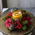 thumbnail image 7 of Uxgjfwu Christmas Candle Ring Centerpiece Holiday Table Decor for Christmas Dinner Party Decoration, 7 of 7