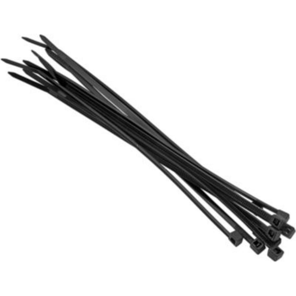 100ct Black Heavy Duty Indoor/Outdoor Cable Ties for Christmas