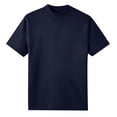 thumbnail image 3 of GEWSEY Mens Mock Turtleneck Shirts Casual Premium Cotton Short Sleeve Shirt Basic Half Neck T-Shirts (Dark Blue, M), 3 of 3