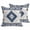 blue, variant on Throw Pillow Covers 18x18 Inch Set of 2 Teal Brown Bohemian Decorative Pillows Cushion Case Soft Square Pillowcases Aztec Boho Tribal Throw Pillows for Couch Sofa Bed Chair Home Decor