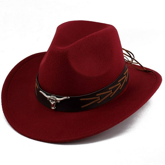 TELOLY Cowboy Hat,Classic Cowgirl Hat,Shaped Safari Hat for Sun Protection and Face Framing