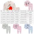 thumbnail image 3 of 3-6 Months Infant Boys Girls Long Sleeved Home Set Sweatshirt Shirt Pants Winter Outfit Toddler Girl Outfit, 3 of 4