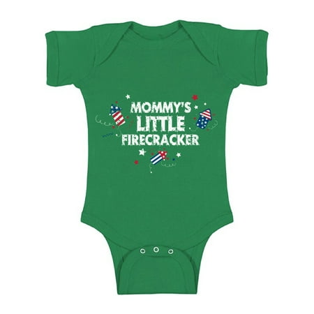 

Awkward Styles Mommy s Little Firecracker Baby Bodysuit Short Sleeve First 4th of July One Piece for Baby USA Bodysuit Independence Day Gifts for Newborn American Baby Gifts America One Piece Top