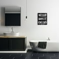 thumbnail image 2 of The Stupell Home Decor Collection Black and White Distressed Textured Hello Sweet Cheeks Canvas Wall Art, 2 of 6