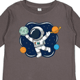 thumbnail image 4 of Inktastic Outer Space Astronaut Boys or Girls Long Sleeve Toddler T-Shirt, 4 of 5