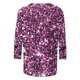 thumbnail image 5 of TaTaai 3/4 Sleeve Casual Printed Blouse, Women's Round Neck Pullover Top, Versatile Cool Design, Suitable for All Season Home Daily Outfits Gift, 5 of 5