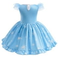 thumbnail image 2 of Toddler Girls Elsa Princess Dress Halloween Birthday Fancy Party Outfit, 2 of 7
