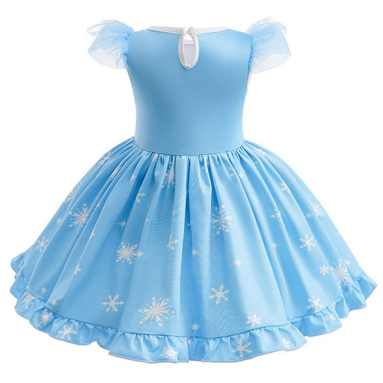 Toddler Girls Elsa Princess Dress Halloween Birthday Fancy Party Outfit -  Walmart.com