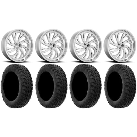 Fuel Kompressor Polished 20 Wheels 34 MotoHammer Tires Kawasaki Teryx Mule