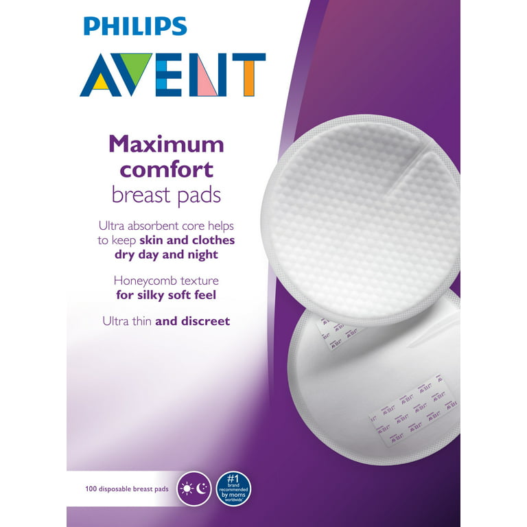 Philips Avent Maximum Comfort Disposable Breast Pads 100 Ct