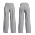 thumbnail image 4 of Wide Leg Yoga Pants for Women High Waisted Loose Fit Casual Summer Workout Lounge Trousers with Pockets, 2XL, 4 of 5