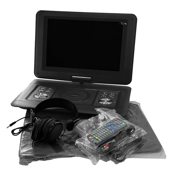 Pre-Owned Trexonic 14.1 Inch Portable DVD Player with TV in Black