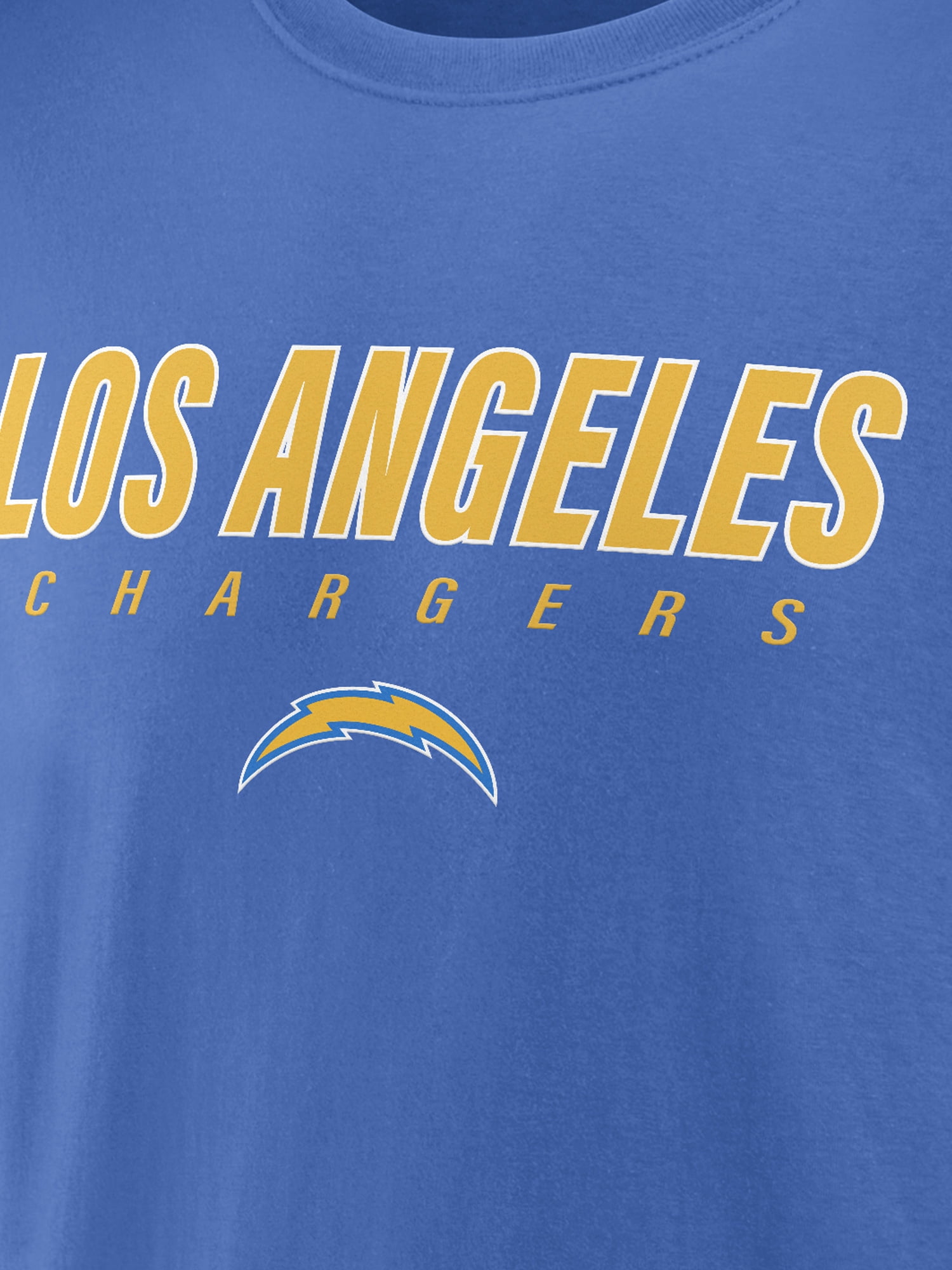 NFL Los Angeles Chargers Men's Cotton Blue Short Sleeve T-Shirt