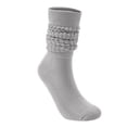 thumbnail image 5 of JJHGVB Womens Long Slouch Scrunch Socks, High Stacked Boot Tube Socks Colorful Socks for Women Tube Socks Spring and Autumn Candy Color Stockings Gray One Size, 5 of 5