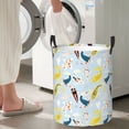 thumbnail image 4 of Lsque Japanese Carps pattern Laundry Hamper Basket, Tall Woven Rope Hamper Basket for Clothes, Lightweight Storage Basket, Collapsible Waterproof-Small, 4 of 8