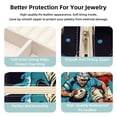 thumbnail image 3 of Rugby Travel Portable Square Jewelry Box for Rings Earrings Necklaces Bracelets Girls Women Display Case Holder Organizer Stand Storage Box, 3 of 6