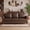 Dark Brown, variant on 91.3" Traditional Chenille 3-Seater Sofa, Vintage Rolled Arm Couch with Wood Legs, Brown