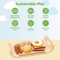 thumbnail image 3 of PlanToys® Wooden Play Food Breakfast Set for Kids | Pretend Cooking & Role-Play Toy with Bread, Egg, Sausage & More | Eco-Friendly Kitchen Toy for Imaginative Play & Fine Motor Skills, 3 of 9