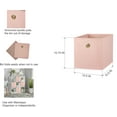 Mainstays Collapsible Fabric Cube Storage Bin (10.5" x 10.5"), Pearl