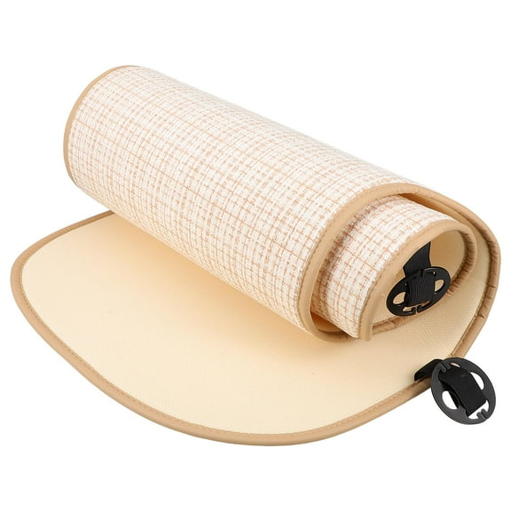 HOMEMAXS  Car Seat Cushion Rear Pad for Cars Short People Driving Beige