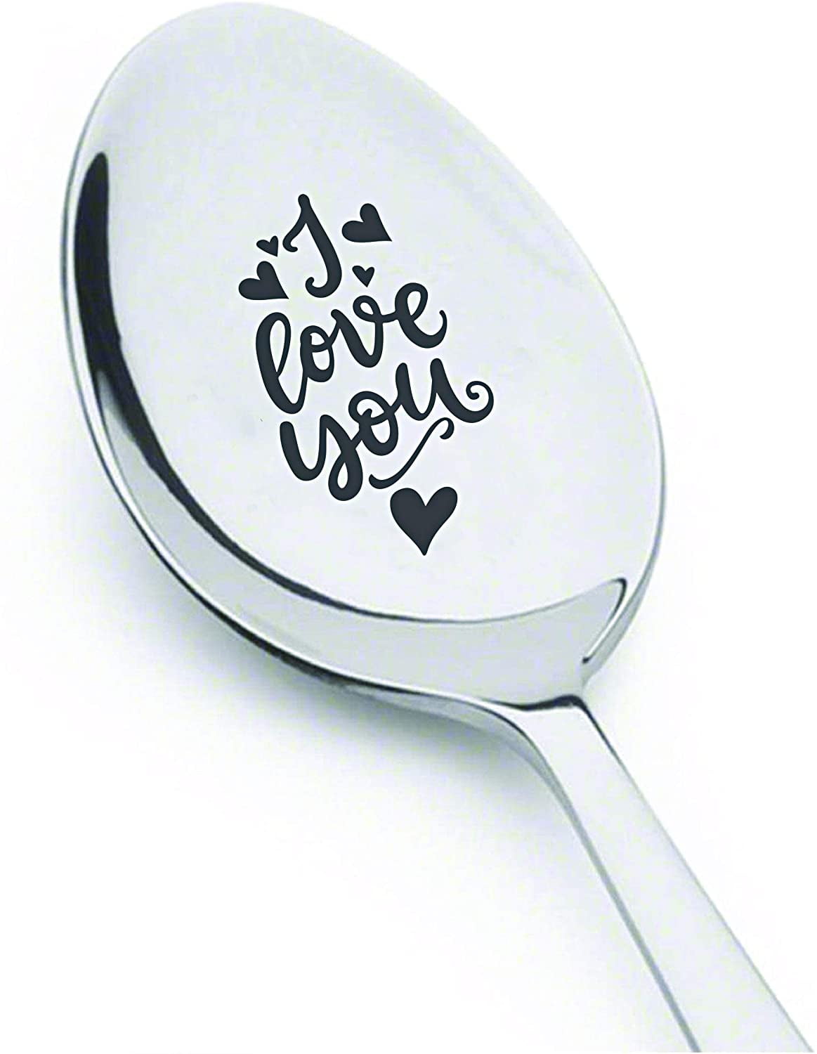 Funny Spoon Gift Love Spoon Engraved Stainless Steel Perfect Birthday/Valentine/Anniversary/Christmas Gift I Love You Gifts for Him Her Best Gift for Girlfriend Wife Husband Boyfriend Friend