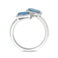 thumbnail image 4 of Everly Women's Topaz and Diamond 14k White Gold Ring, 4 of 7