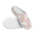 thumbnail image 3 of Yiaed Rabbit Print Slippers Fuzzy Warm Cozy Slippers Non Slip House Slippers For Indoor Outdoor Slippers House Slippers-37/38, 3 of 7
