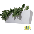 thumbnail image 2 of Maceta de fibra de vidrio marca FibraFormas Modelo Jardinera de Pared Grande Blanco FibraFormas Fibraformas de México Jardinera de pared Grande Blanco, 2 of 3