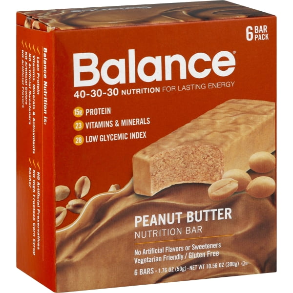 Balance Bar Peanut Butter 6 Pk